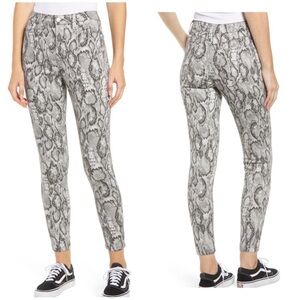 Tinseltown Snake Print Skinny Ankle Jeans NEW